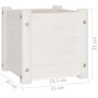 Solid white pine wood planter 31x31x31 cm by vidaXL, Pots and planters - Ref: Foro24-810524, Price: 21,11 €, Discount: %