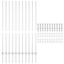 Postes de Cercado 22 pcs Canal U 140 cm Acero Galvanizado | Foro24.es | Tu tienda online para hogar, jardín y más Foro24.es