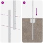 Poste de Cerca 22 pcs U-Channel 150 cm Acero Galvanizado | Foro24.es | Tu tienda online para hogar, jardín y más Foro24.es