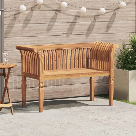 Banco de Jardín 127.5x52x80 cm de Madera Maciza de Teca