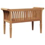 Banco de Jardín 127.5x52x80 cm de Madera Maciza de Teca