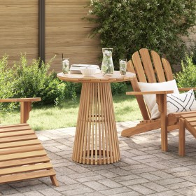 Mesa de Comedor de Jardín Ø70x75 cm Madera Maciza