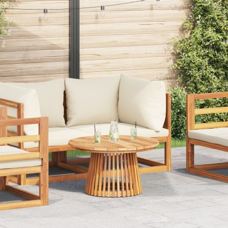 Mesa de Café de Jardín Ø70x40 cm de Madera Maciza de Teca | Foro24.es | Tu tienda online para hogar, jardín y más Foro24.es