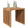 Mesa Lateral de Jardín 45x42.5x45 cm Madera de Teca