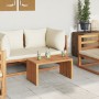 Mesa Lateral de Jardín 70x37.5x35.5 cm de Madera Sólida de Teca
