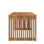 Mesa Lateral de Jardín 70x37.5x35.5 cm de Madera Sólida de Teca