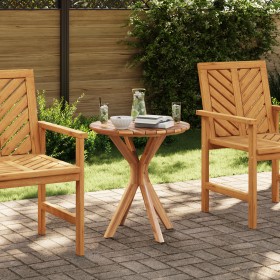 Mesa Bistro de Jardín Ø70x75 cm Madera Sólida de Teca by , Garden tables - Ref: Foro24-42006359, Price: 152,64 €, Discount: %