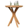 Mesa Bistro de Jardín Ø70x75 cm Madera Sólida de Teca by , Garden tables - Ref: Foro24-42006359, Price: 152,64 €, Discount: %