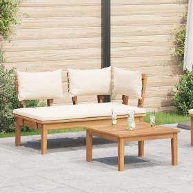 Conjunto de Banco de Jardín de 2 Piezas de Madera