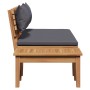 Juego de Banco de Jardín de 2 Piezas de Madera Sólida de Teak de , Sofás modulares de exterior - Ref: Foro24-42006398, Precio...