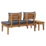 Juego de Banco de Jardín de 2 Piezas de Madera Sólida de Teak | Foro24.es | Tu tienda online para hogar, jardín y más Foro24.es