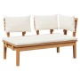 Conjunto de Banco de Jardín de 2 Piezas de Madera Sólida de Teak | Foro24.es | Tu tienda online para hogar, jardín y más Foro24.es