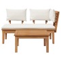 Conjunto de Banco de Jardín de 2 Piezas de Madera Sólida de Teak | Foro24.es | Tu tienda online para hogar, jardín y más Foro24.es