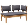 Conjunto de Banco de Jardín de 2 Piezas de Madera Maciza de Teak | Foro24.es | Tu tienda online para hogar, jardín y más Foro24.es