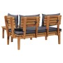 Conjunto de Banco de Jardín de 2 Piezas de Madera Maciza de Teak | Foro24.es | Tu tienda online para hogar, jardín y más Foro24.es