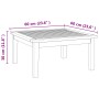 Mesa de Jardín 60x60x30 cm Madera Maciza Teak | Foro24.es | Tu tienda online para hogar, jardín y más Foro24.es