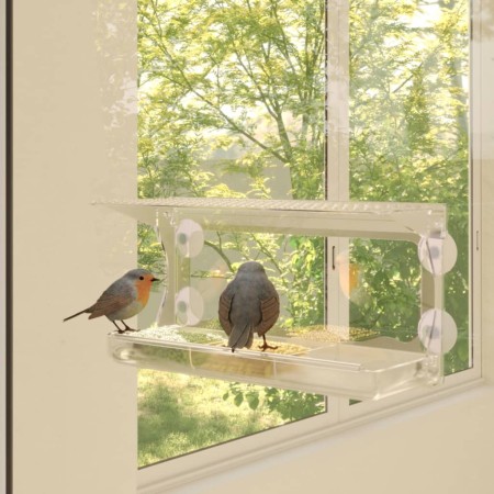 Vogelhäuschen für Fenster 2 Stück Acryl 30x12x15 cm von vidaXL, Vogel Fütterer - Ref: Foro24-318304, Preis: 21,88 €, Rabatt: %