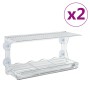 Vogelhäuschen für Fenster 2 Stück Acryl 30x12x15 cm von vidaXL, Vogel Fütterer - Ref: Foro24-318304, Preis: 21,88 €, Rabatt: %