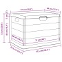 Baúl de Almacenamiento de Jardín - Antracita, 77.5 x 54.5 x 53 cm, Plástico, 170 L | Foro24.es | Tu tienda online para hogar, jardín y más Foro24.es
