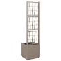 Macetero de Jardín con Trellis Marrón Claro 36x36x140 cm PP de , Maceteros y jardineras - Ref: Foro24-42006501, Precio: 57,34 €