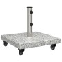 Base de Sombrilla con Ruedas para postes de Ø38/48mm Granito Gris 30 kg Cuadrada by , Umbrella bases - Ref: Foro24-42006584, ...