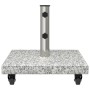 Base de Sombrilla con Ruedas para postes de Ø38/48mm Granito Gris 30 kg Cuadrada by , Umbrella bases - Ref: Foro24-42006584, ...