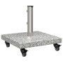 Base de Sombrilla con Ruedas para postes de Ø38/48mm Granito Gris 30 kg Cuadrada by , Umbrella bases - Ref: Foro24-42006584, ...