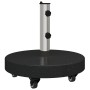 Base de Parasol con Ruedas para postes de Ø38/48mm Granito Negro 30 kg Redonda von , Schirmständer - Ref: Foro24-42006586, Pr...