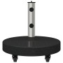 Base de Parasol con Ruedas para postes de Ø38/48mm Granito Negro 30 kg Redonda von , Schirmständer - Ref: Foro24-42006586, Pr...