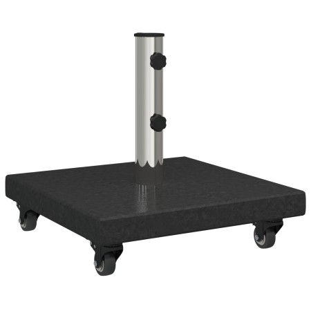 Base de Parasol con Ruedas para postes de Ø38/48mm granito negro 30 kg cuadrada von , Schirmständer - Ref: Foro24-42006587, P...