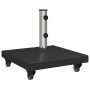 Base de Parasol con Ruedas para postes de Ø38/48mm granito negro 30 kg cuadrada von , Schirmständer - Ref: Foro24-42006587, P...