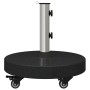 Base de Parasol con Ruedas para postes de Ø38/48mm Granito Negro 30 kg Redonda von , Schirmständer - Ref: Foro24-42006586, Pr...
