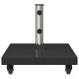 Base de Parasol con Ruedas para postes de Ø38/48mm granito negro 30 kg cuadrada von , Schirmständer - Ref: Foro24-42006587, P...