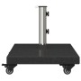Base de Parasol con Ruedas para postes de Ø38/48mm granito negro 30 kg cuadrada von , Schirmständer - Ref: Foro24-42006587, P...