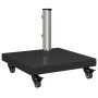 Base de Parasol con Ruedas para postes de Ø38/48mm granito negro 30 kg cuadrada von , Schirmständer - Ref: Foro24-42006587, P...