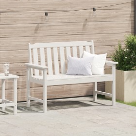 Banco de Jardín Blanco 120 cm HDPE