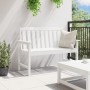Banco de Jardín Blanco 120 cm HDPE | Foro24.es | Tu tienda online para hogar, jardín y más Foro24.es