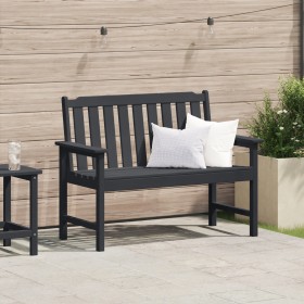Banco Jardín Negro 120 cm HDPE