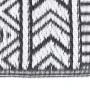 Black PP outdoor rug 120x180 cm by vidaXL, Outdoor protectors - Ref: Foro24-316921, Price: 27,26 €, Discount: %