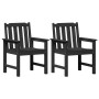 Sillas de Comedor Jardín 2 pcs Negra HDPE | Foro24.es | Tu tienda online para hogar, jardín y más Foro24.es