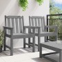 Sillas de Comedor de Jardín 2 pcs Gris Claro HDPE de , Sillas de jardín - Ref: Foro24-42006606, Precio: 210,26 €