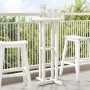 Mesa Bar Blanca 55x55x107 cm HDPE | Foro24.es | Tu tienda online para hogar, jardín y más Foro24.es