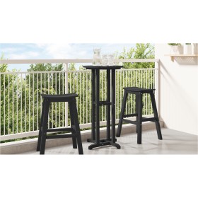 Mesa Bar Negra 55x55x107 cm HDPE