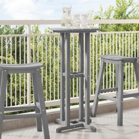 Mesa Bar Gris Claro 55x55x107 cm HDPE