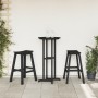 Taburetes de Bar 2 pcs Negros HDPE | Foro24.es | Tu tienda online para hogar, jardín y más Foro24.es