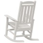 Mecedora de Jardín Blanca 70x92x108 cm HDPE by , Garden chairs - Ref: Foro24-42006613, Price: 151,94 €, Discount: %