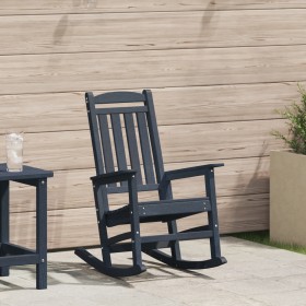 Silla Mecedora Jardín Azul Marino 70x92x108 cm