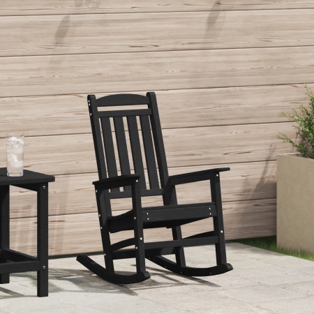 Mecedora de Jardín Negra 70x92x108 cm HDPE | Foro24.es | Tu tienda online para hogar, jardín y más Foro24.es