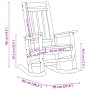 Mecedora de Jardín Negra 70x92x108 cm HDPE | Foro24.es | Tu tienda online para hogar, jardín y más Foro24.es