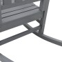Mecedora de Jardín Gris Claro 70x92x108 cm HDPE